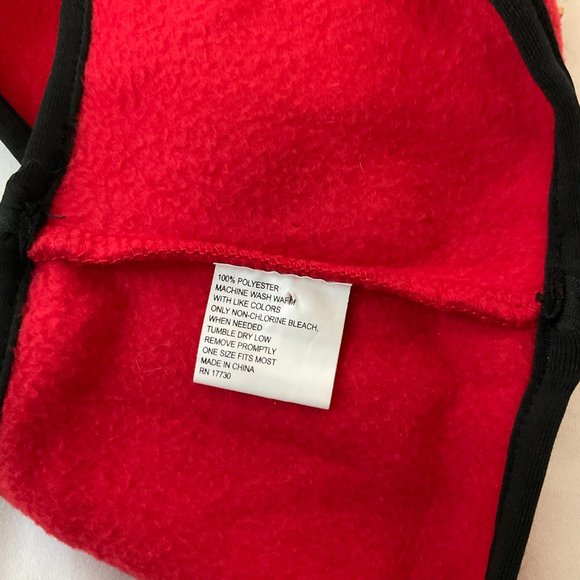 Red Fleece Headband Unisex Fleece Wrap Ear Protection NWOT - Picture 6 of 7